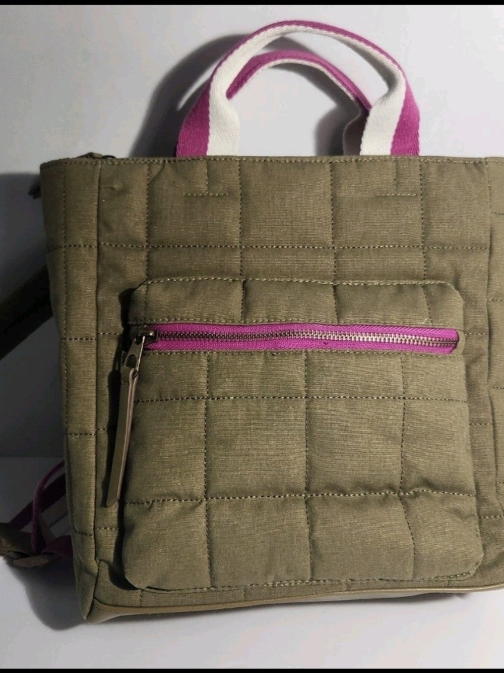 Universal Thread Mini Paxton Backpack Quilted, Olive Green